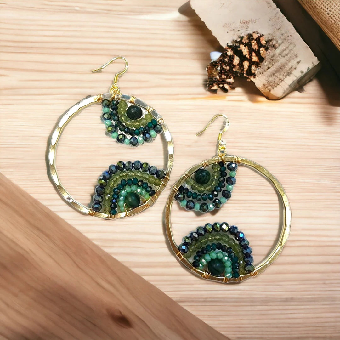 Crystal 2025 bead earrings