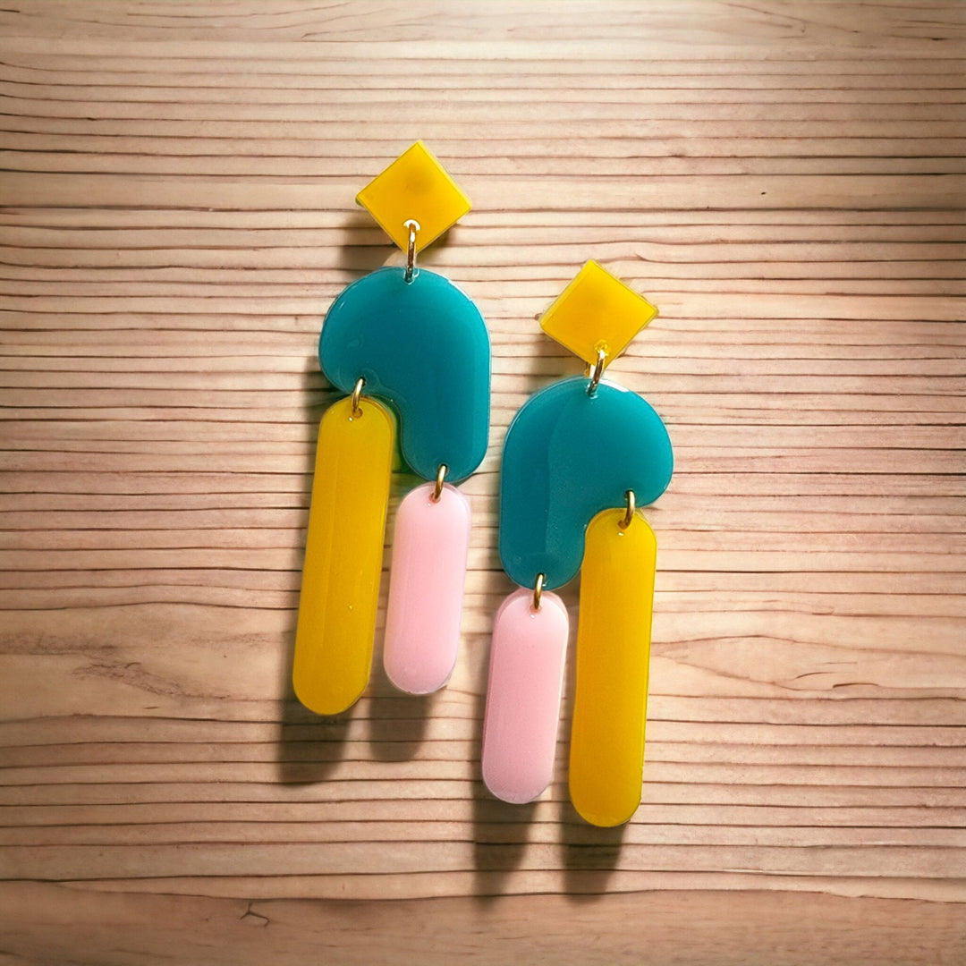The Amplify Color Resin Earring Collection