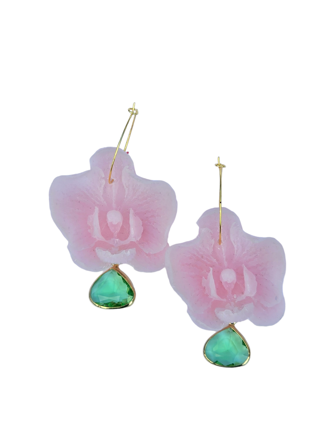 The 3D Orchid Resin Botanical Earring Collection