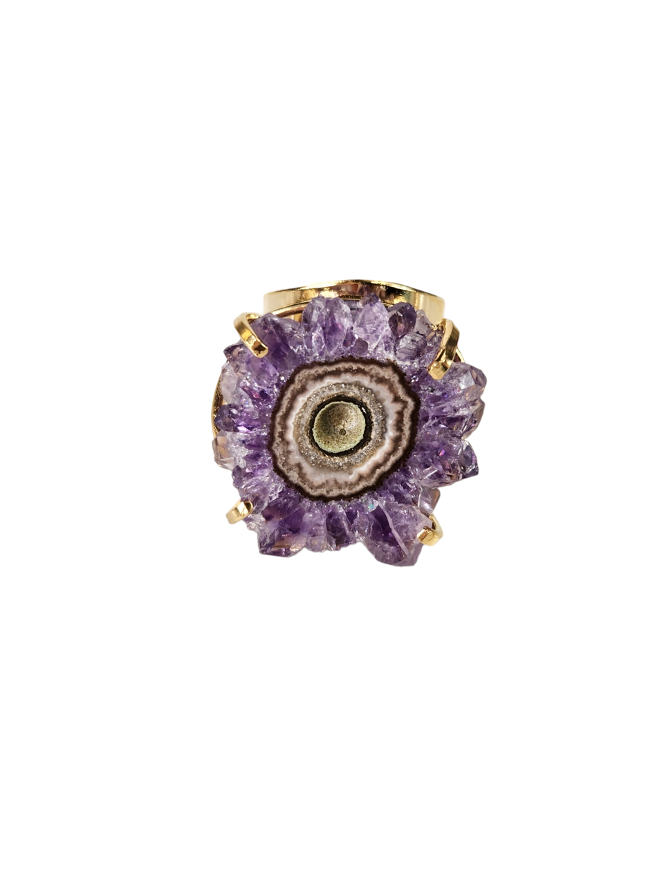 Amethyst hot sale stalactite ring