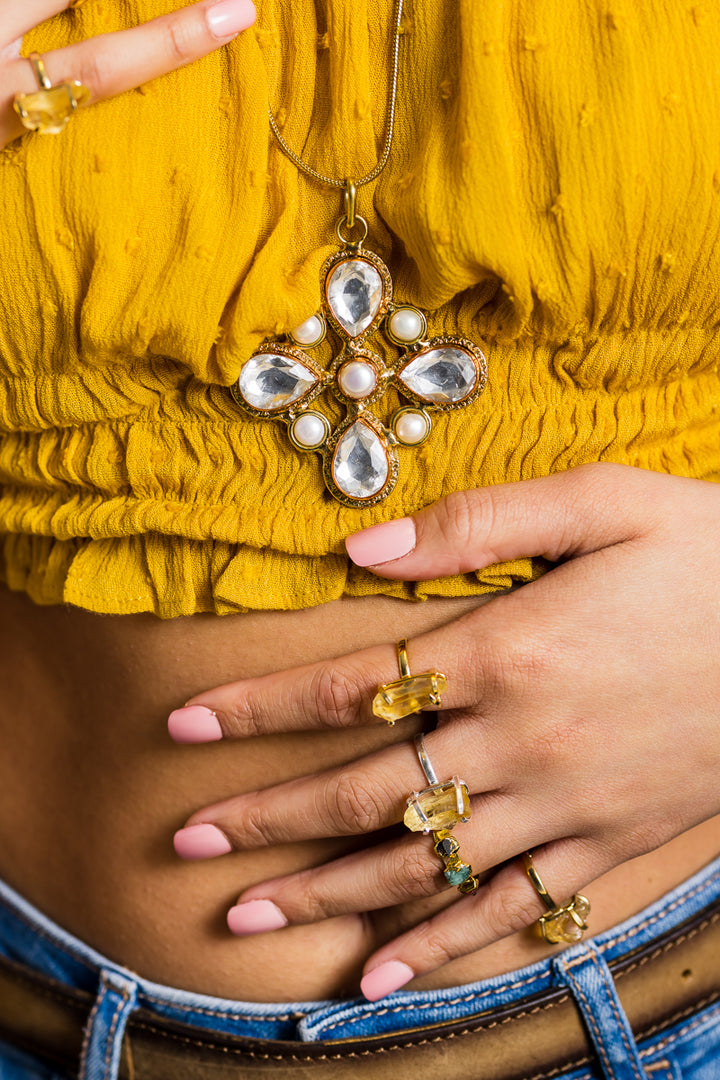 The Millie Citrine Ring Collection
