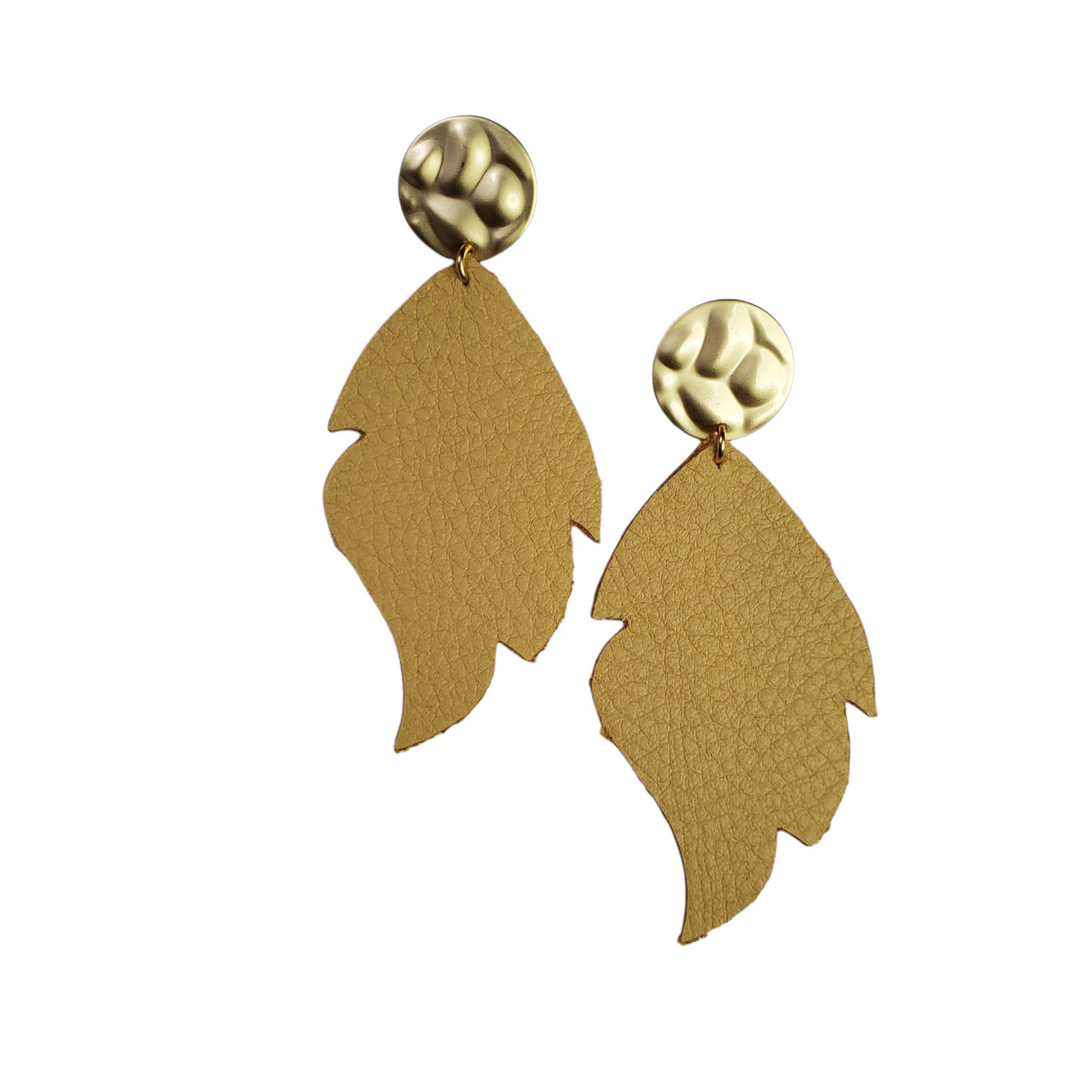 The Charlene Leather Flame Earring Collection