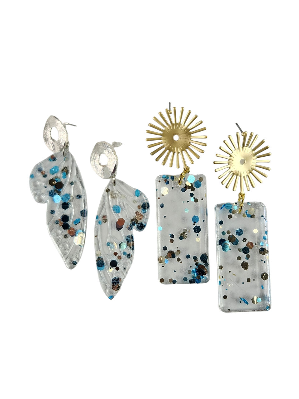 The Lucy Glitter Resin Earring Collection