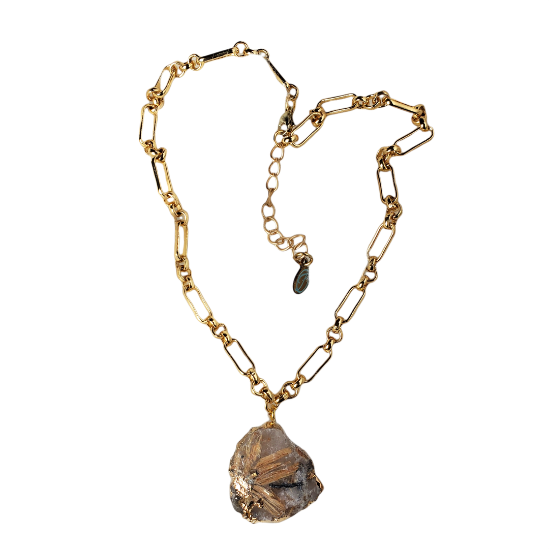 The Moxie Rutilated Quartz Necklace Collection