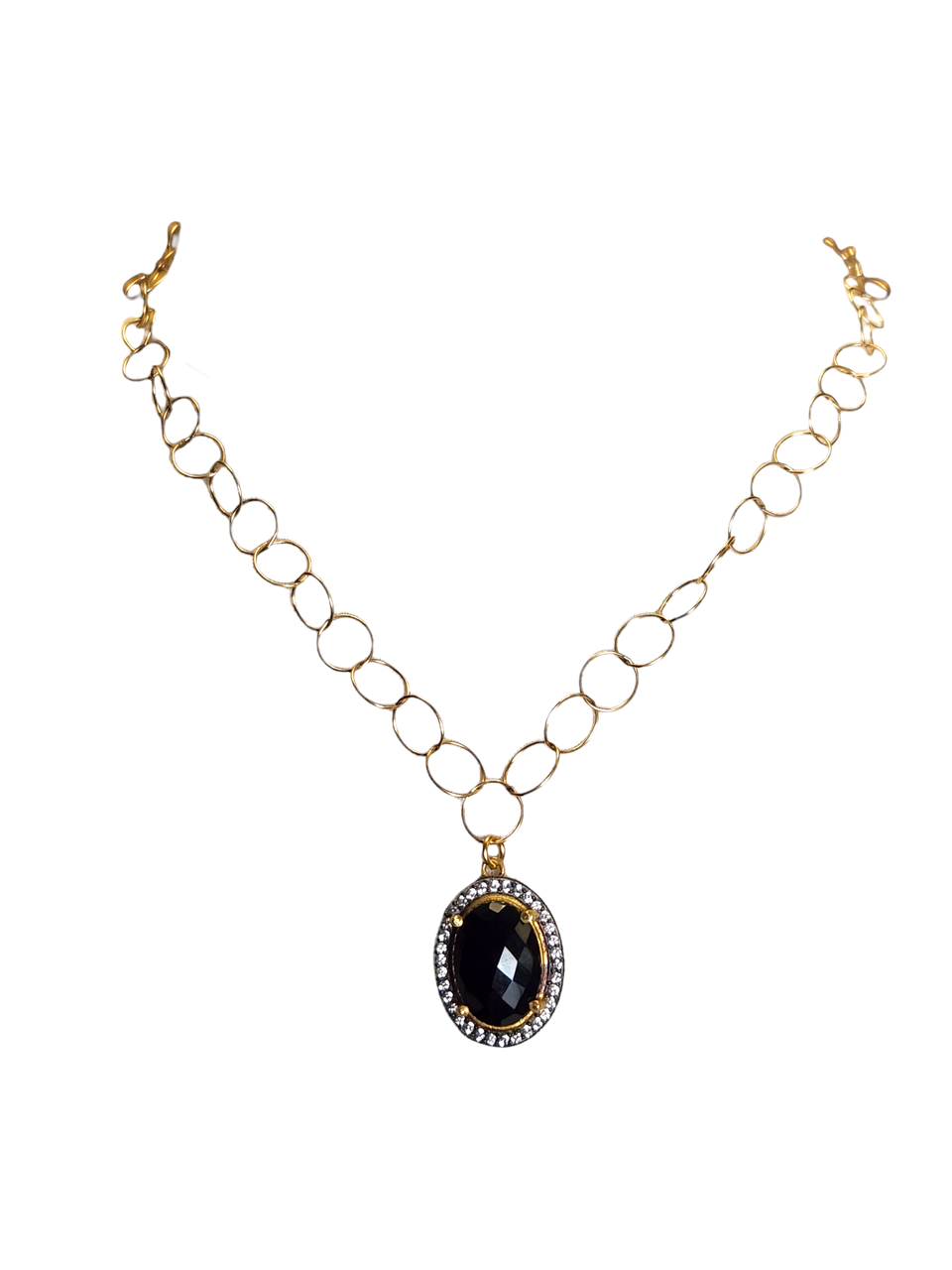 The Olga Faceted Onyx Necklace
