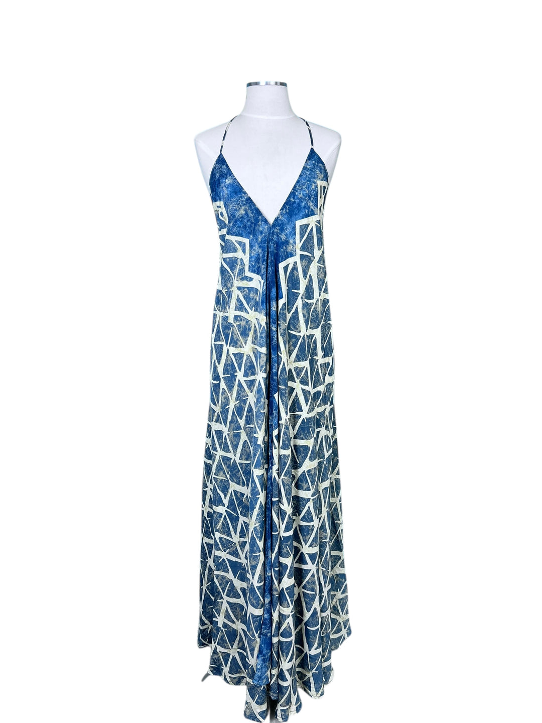 The Denim Ocean Tide Silk Kimono Dream Duster Dress Set