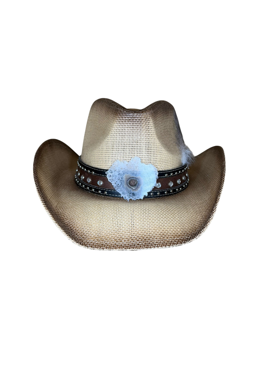 The White Amethyst Stalactite Boho Cowboy Hat