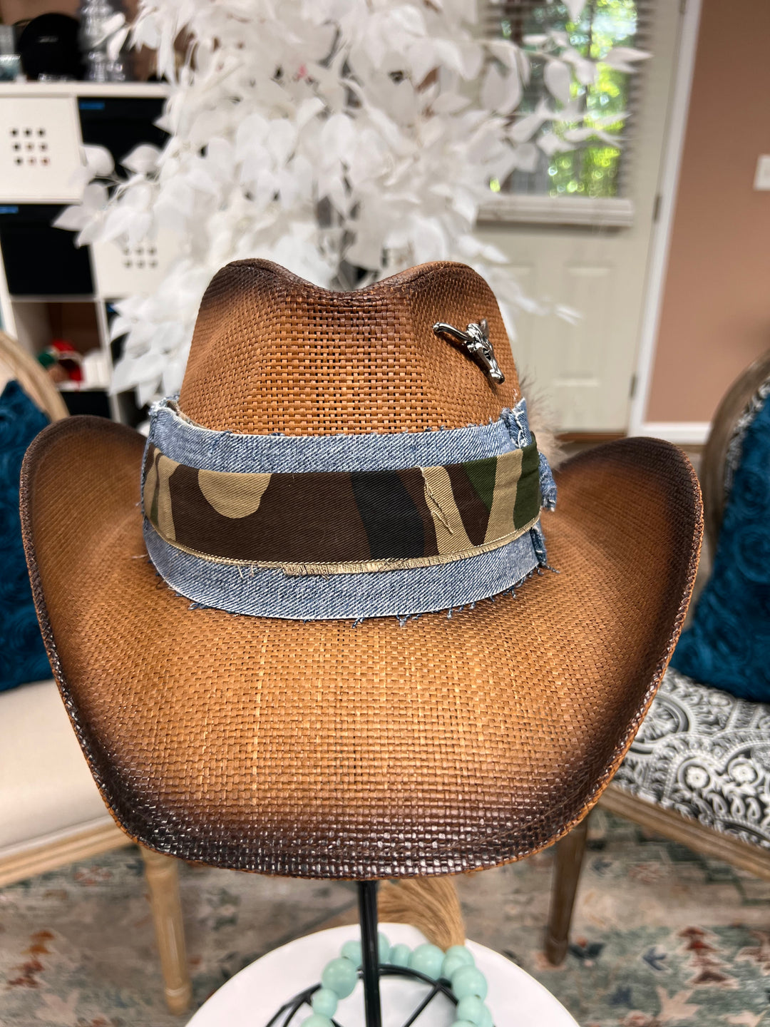 The Camo and Denim Cowboy Boho Hat