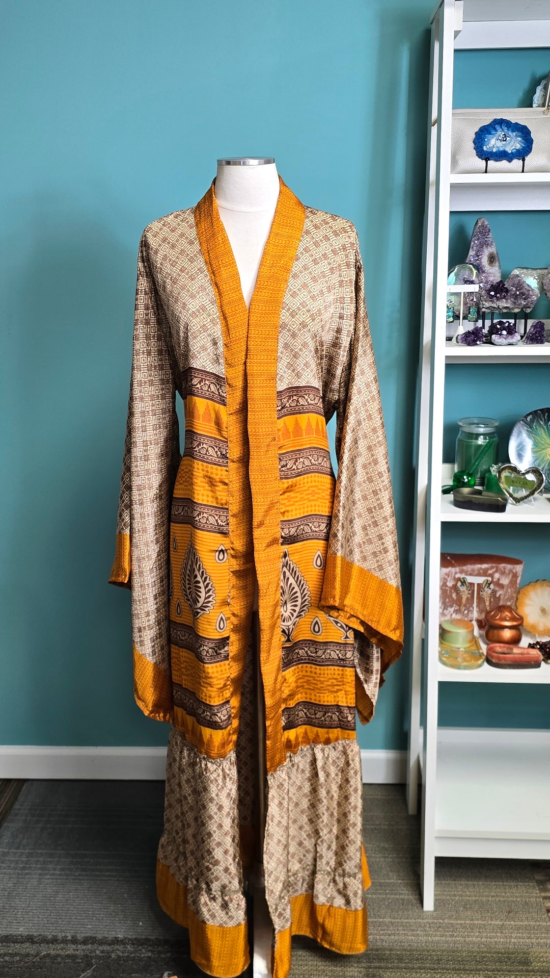 The Spice Market Vintage Sari Silk Kimono