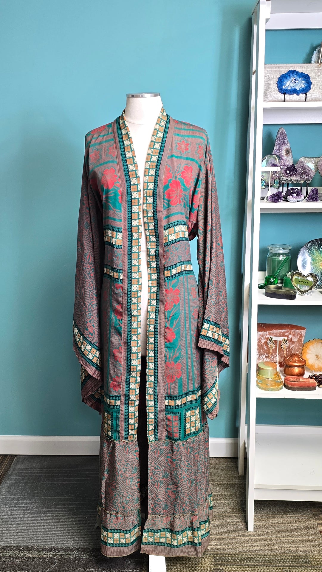 The Secret Garden Vintage Sari Silk Kimono