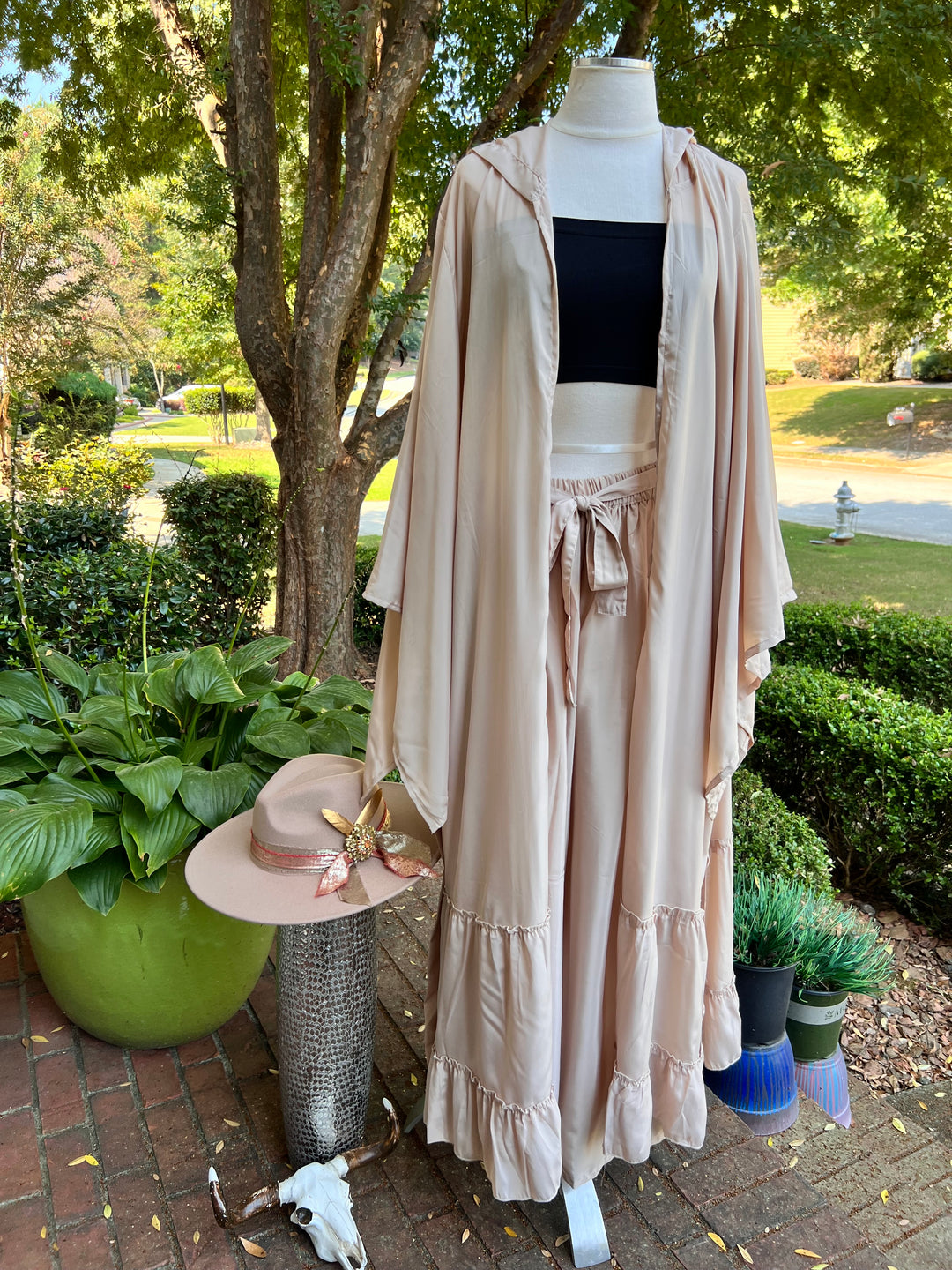 The Eclipse Silk Kimono and Umbrella Trouser Sets Collection