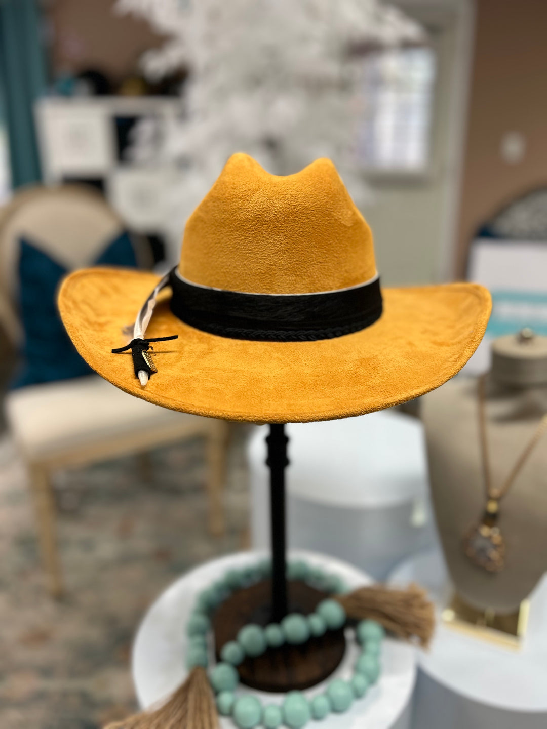 The Mustard Suede Fedora