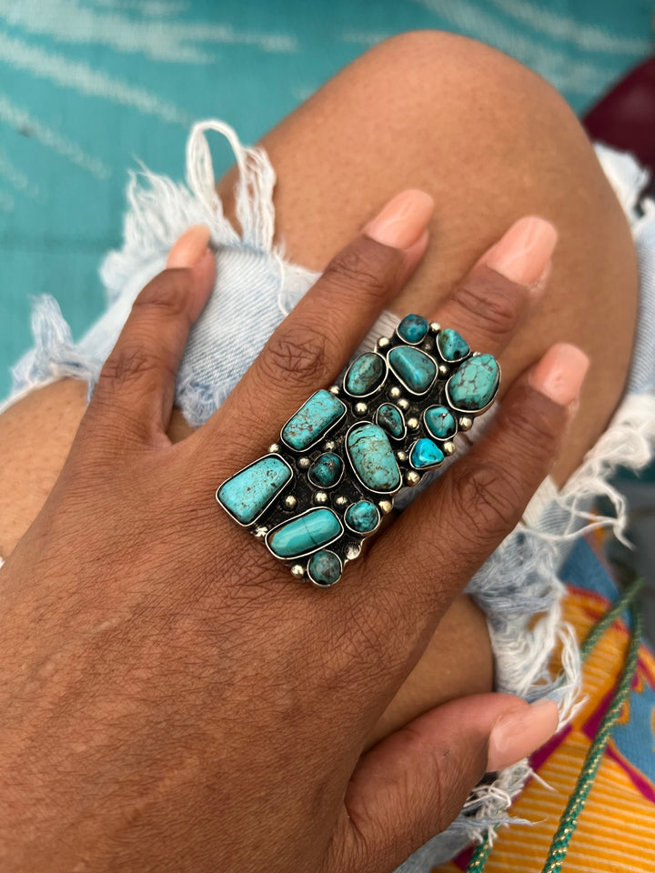 The Turquoise Adjustable Ring