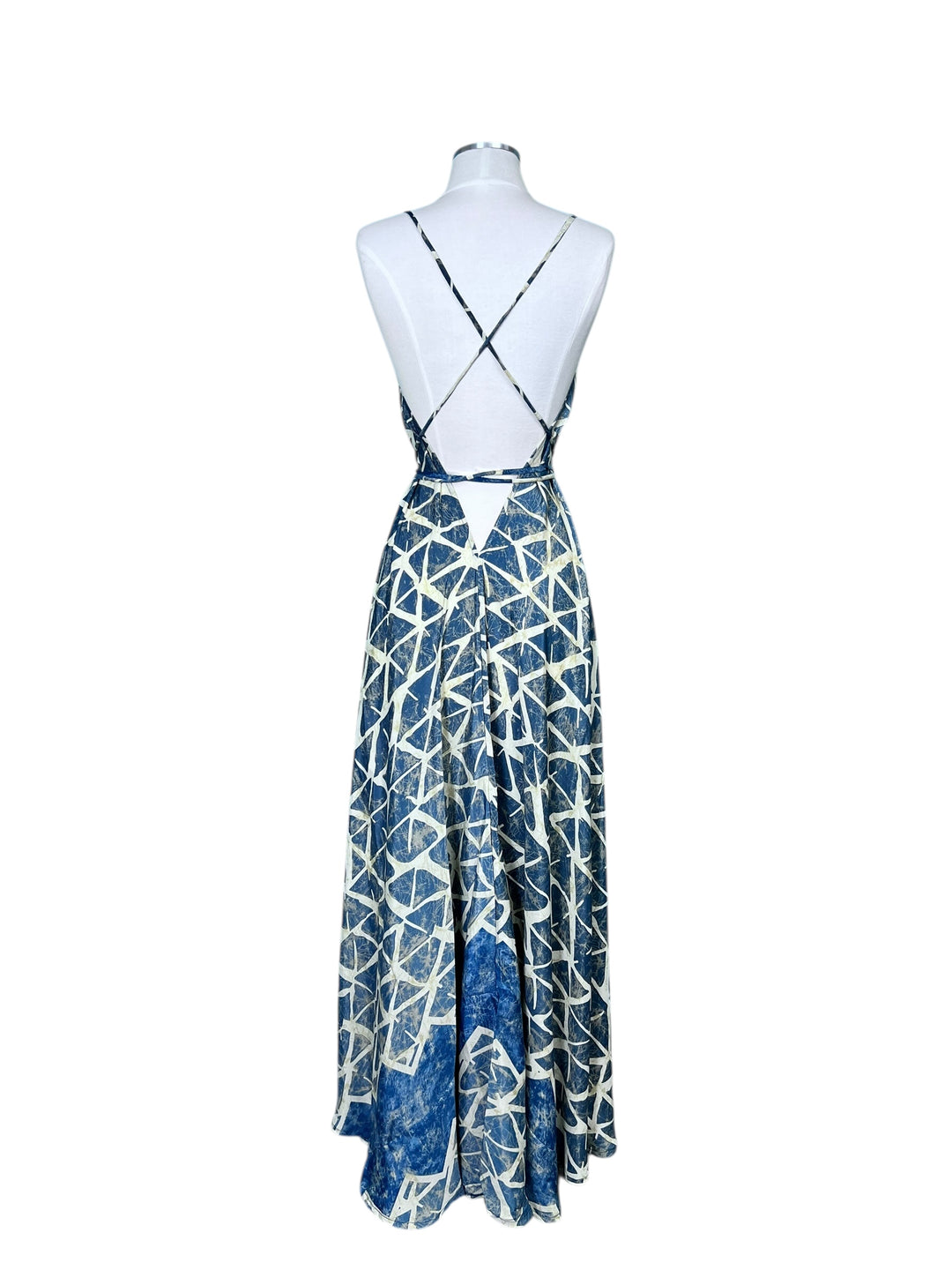 The Denim Ocean Tide Silk Kimono Dream Duster Dress Set