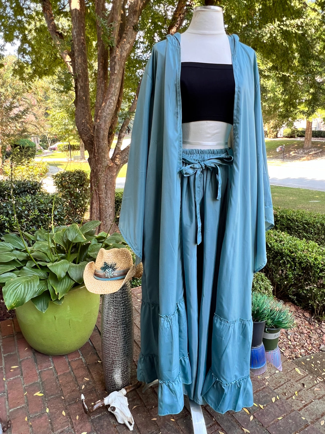 The Eclipse Silk Kimono and Umbrella Trouser Sets Collection
