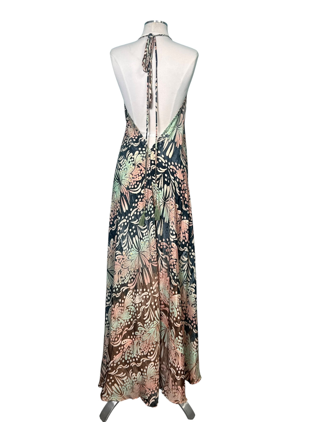 The Desert Petals Silk Kimono Dress Set