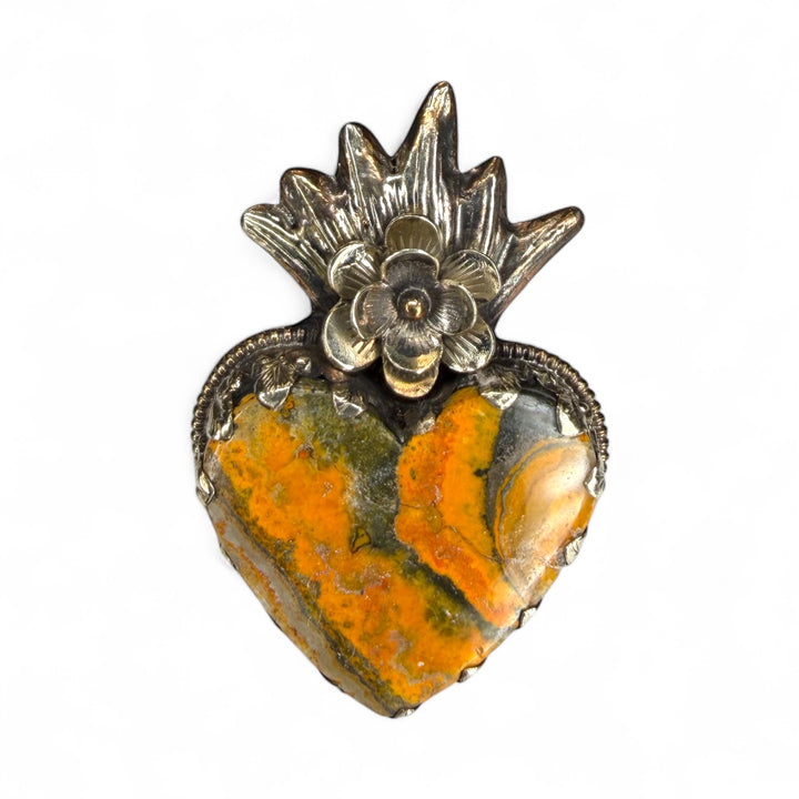 The Bumble Bee Jasper Sacred Heart Ring