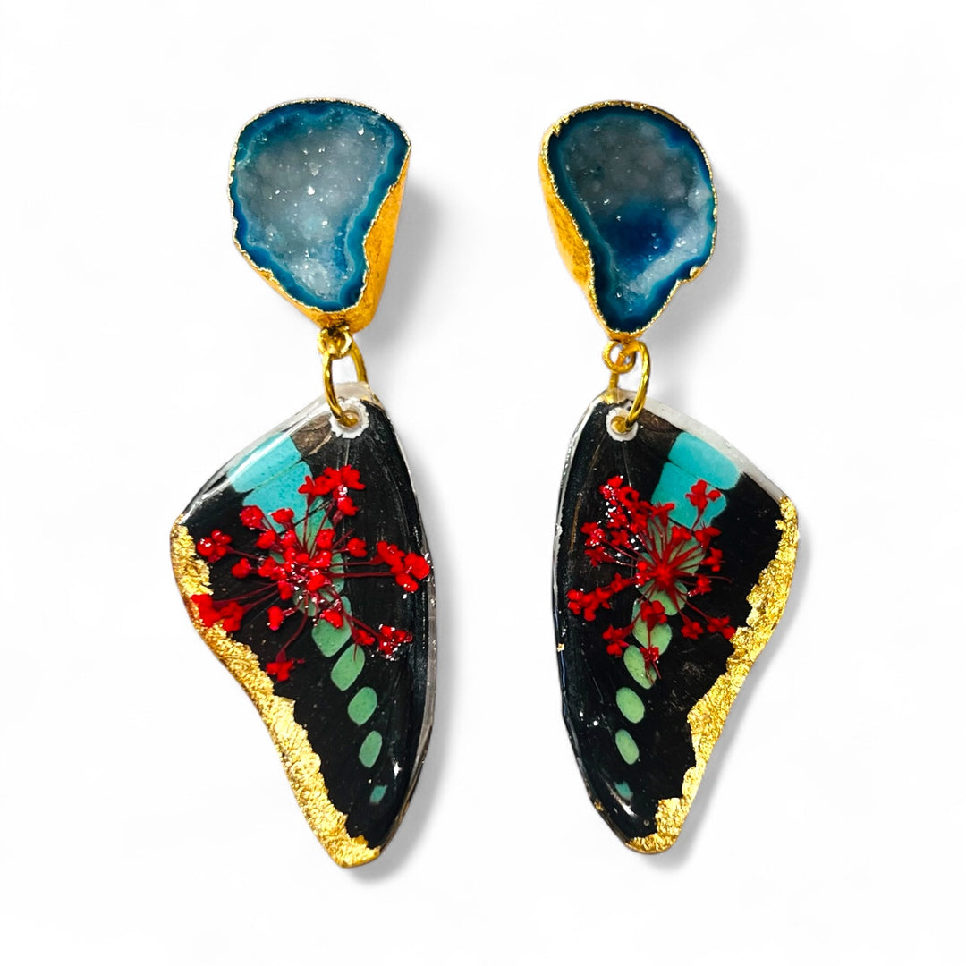 The Real Butterfly Bloom Wings Post Earrings Collection