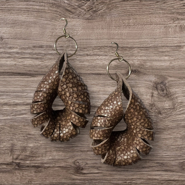 The Sahara Twist Leather Earring Collection