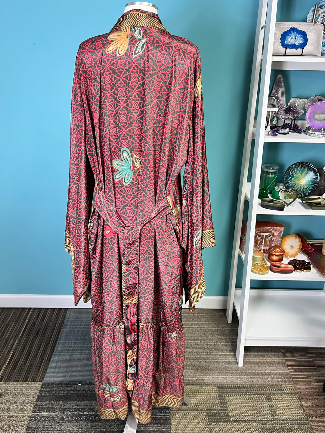 The Desert Rose Vintage Sari Silk Kimono