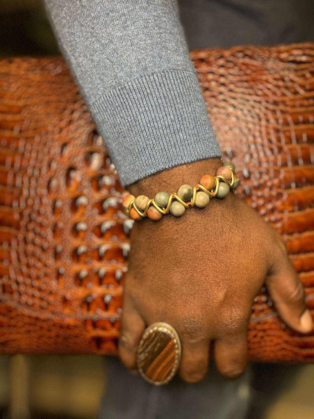 The Jimmy Helix Jasper Bracelet