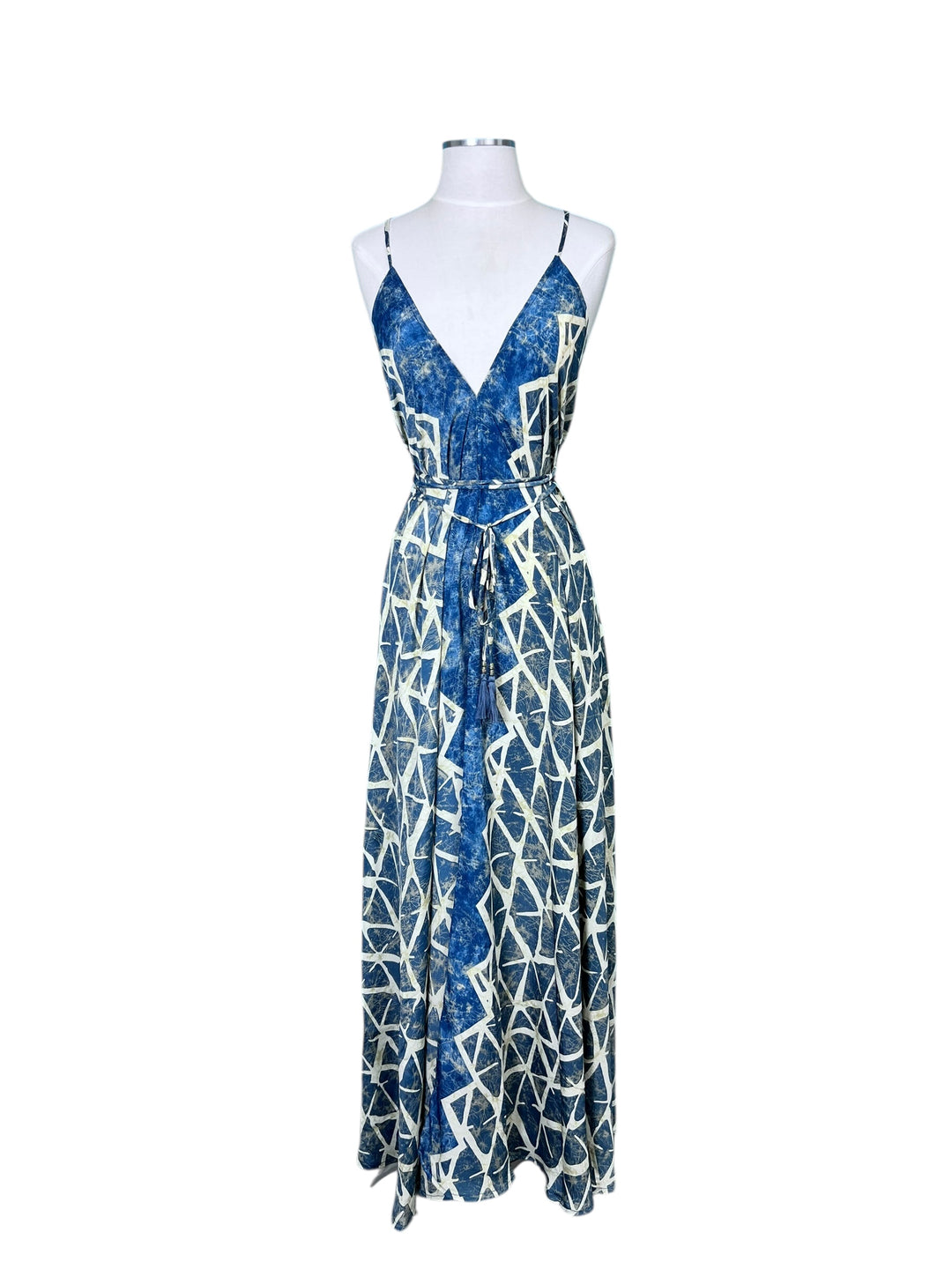 The Denim Ocean Tide Silk Kimono Dream Duster Dress Set
