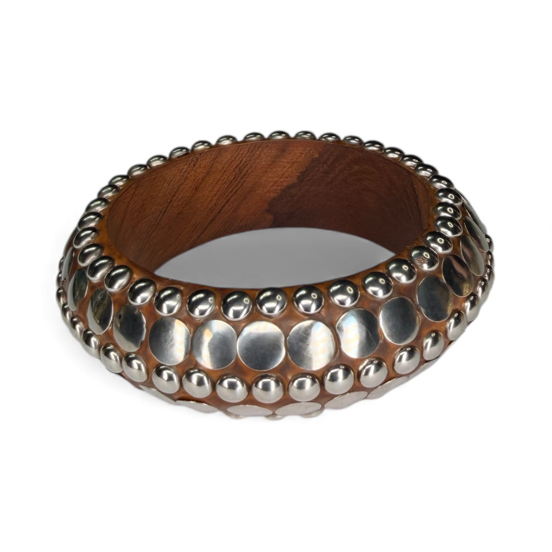 The Wood Studded Bangle Collection