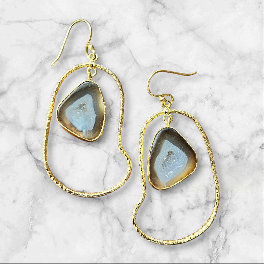 The Saima Agate Earring Collection