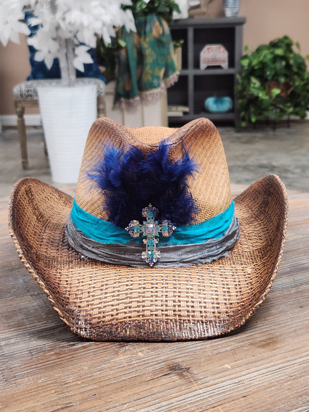 The Turquoise Revival Cowboy Hat - 803