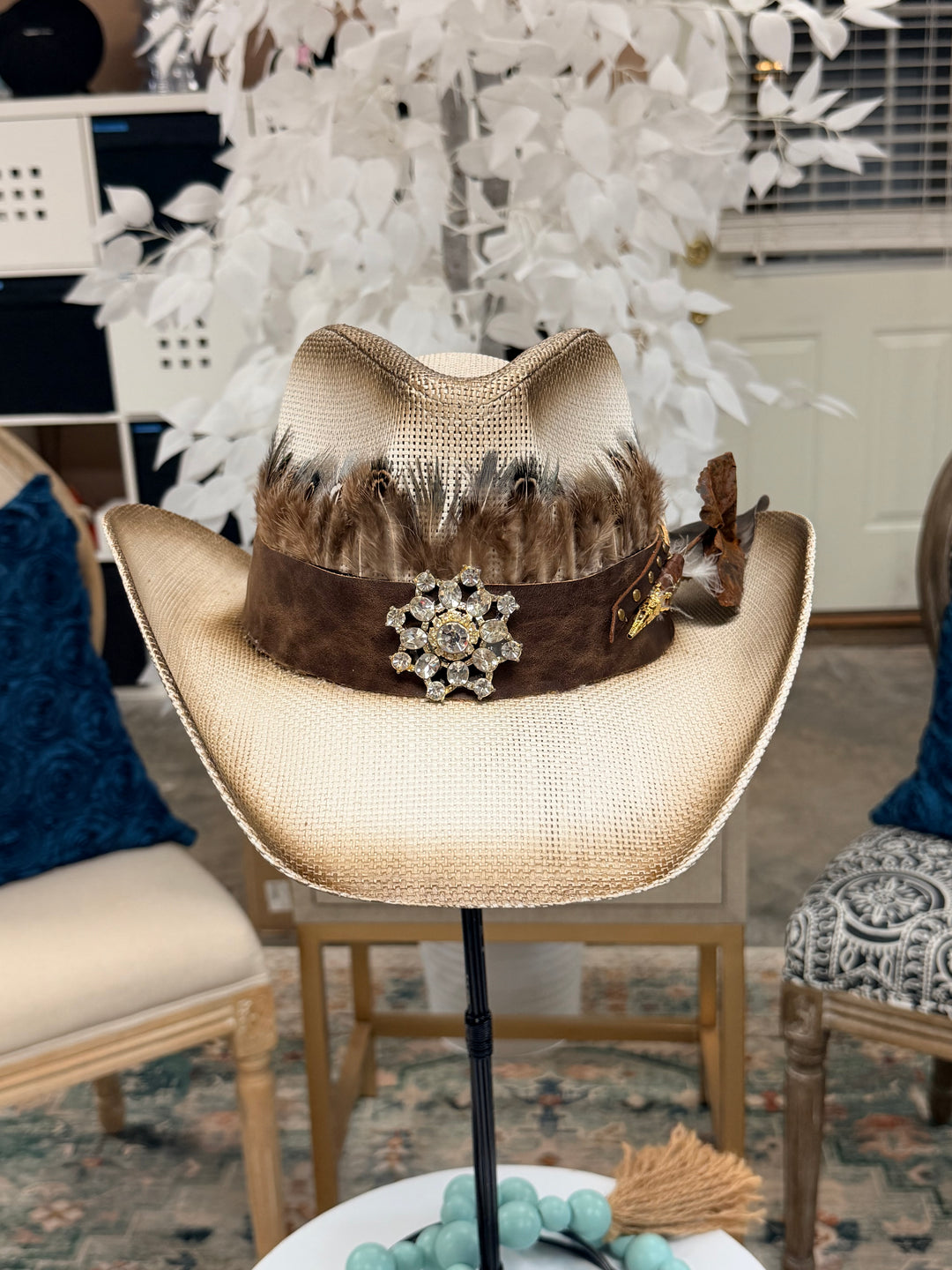 The Golden Prairie Luxe Western Boho Hat