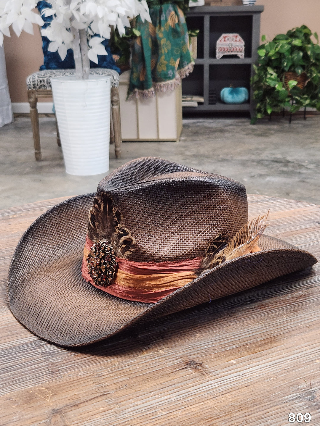 The Golden Dusk Luxe Cowboy Hat - 809