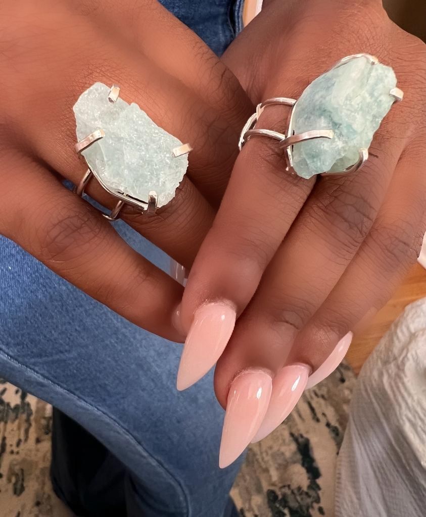 The Nona Aquamarine Ring Collection