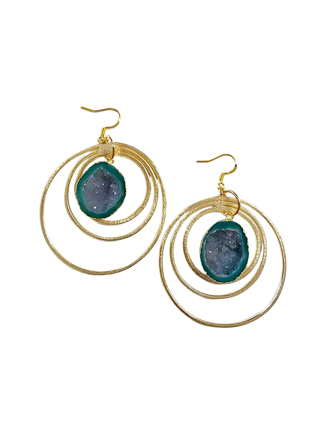 The Geode Triple Hoop Earring Collection