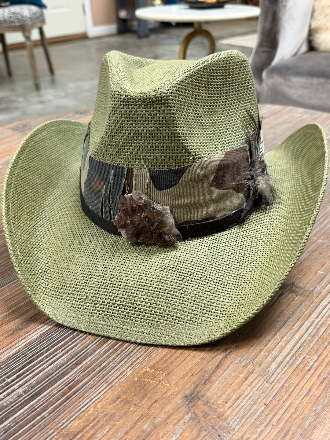The Wild Terrian Smoky Quartz Boho Cowboy Hat