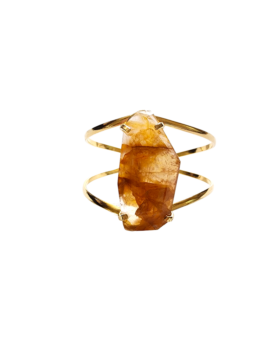 The Marcie Golden Healer Quartz Cuff Collection