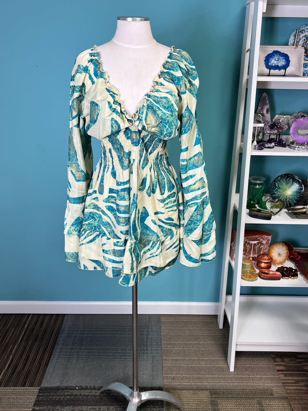 The Free Spirit Silk Short Dress