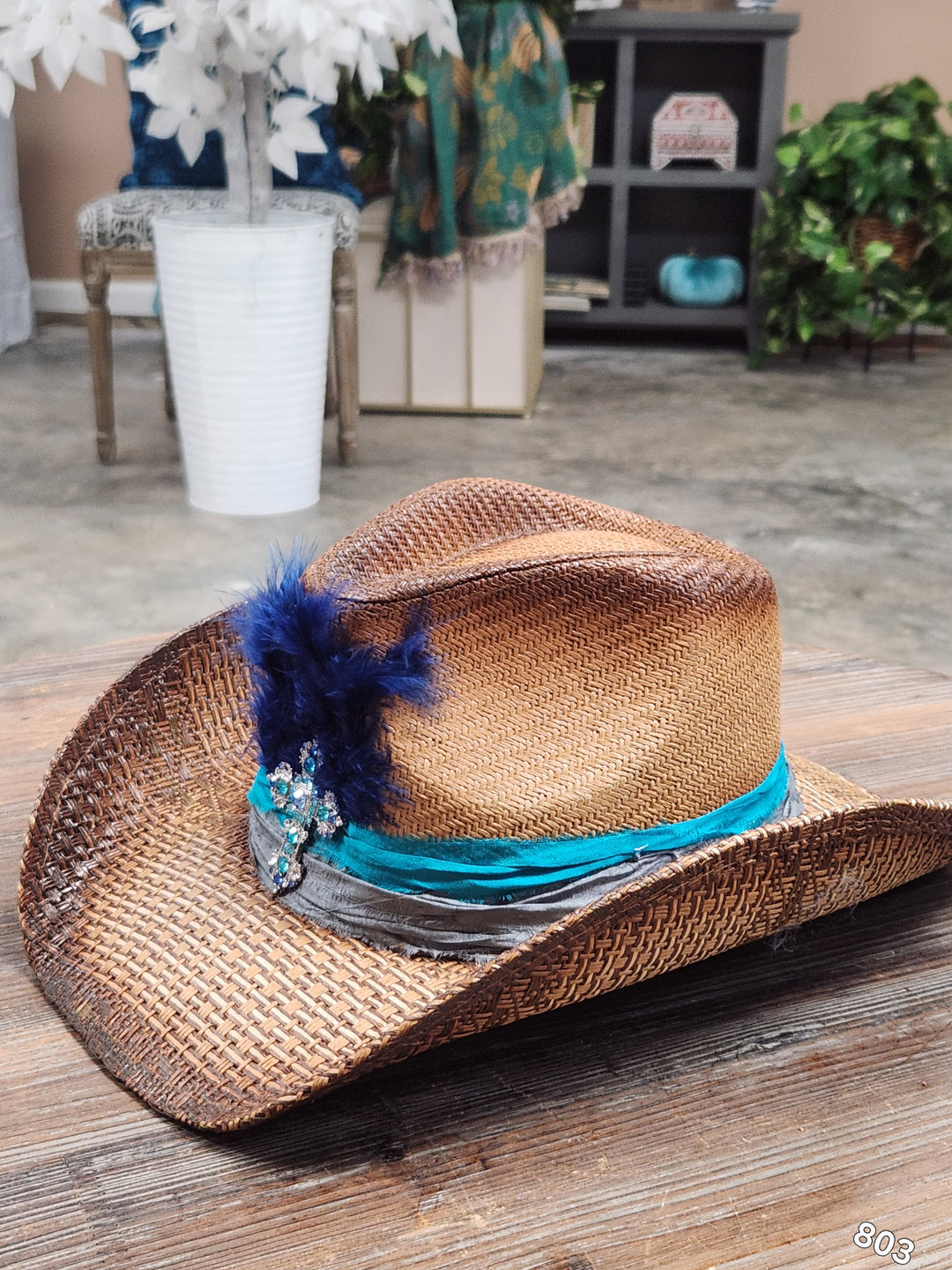The Turquoise Revival Cowboy Hat - 803
