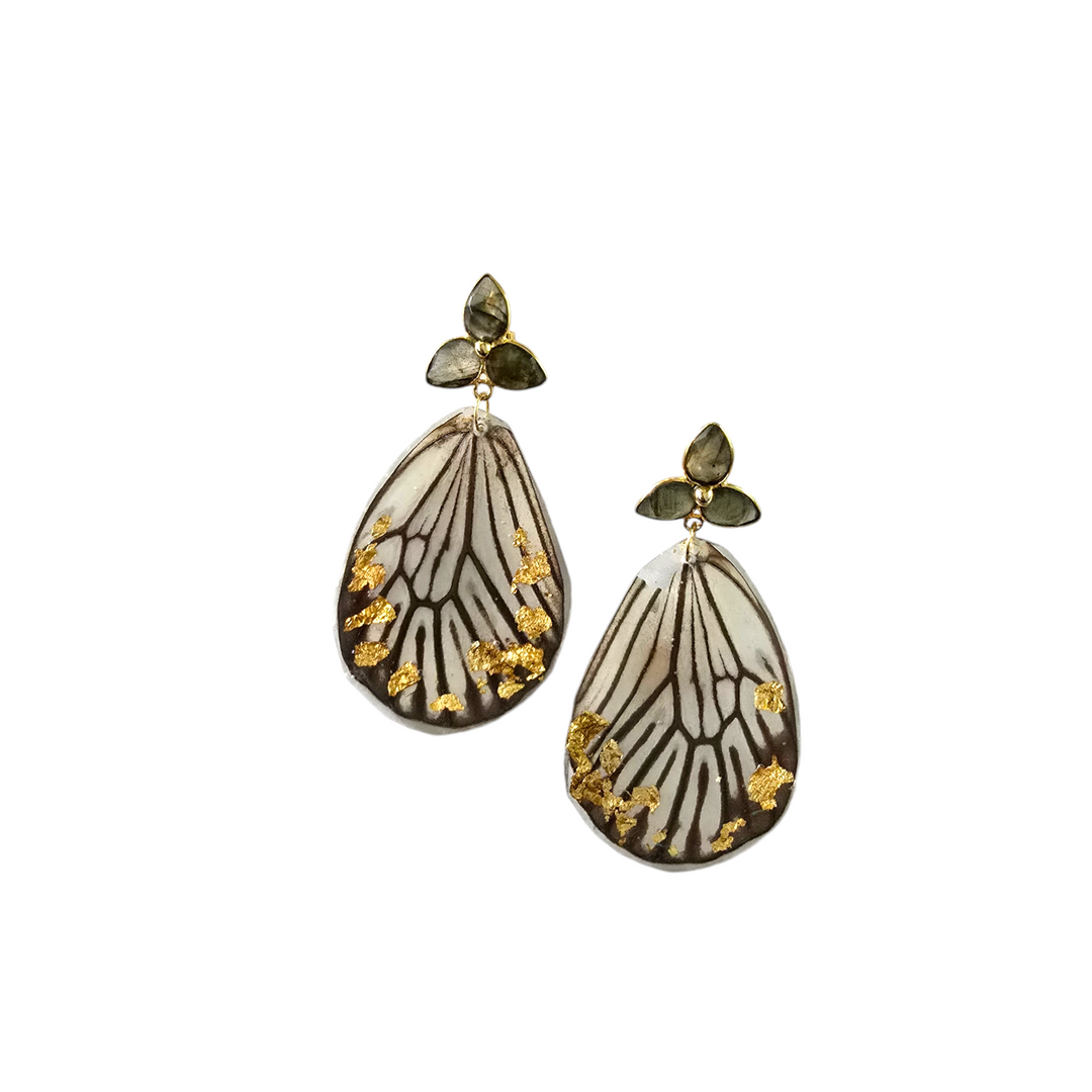 The Rice Paper Real Butterfly Earrings