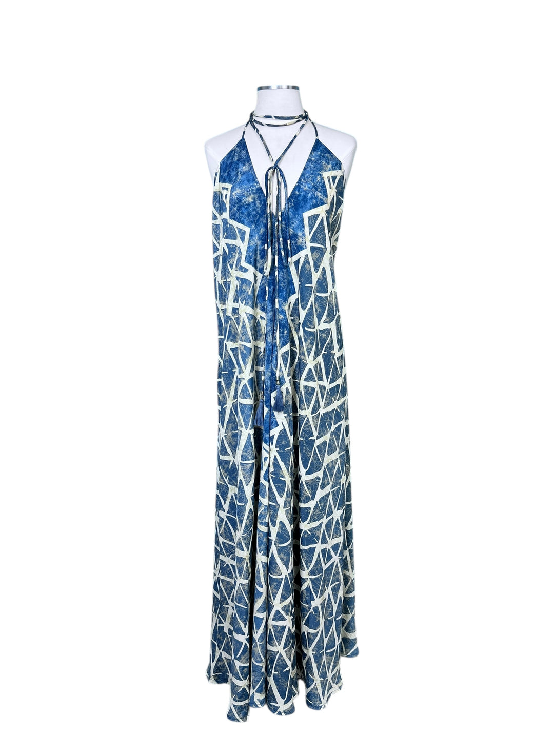 The Denim Ocean Tide Silk Kimono Dream Duster Dress Set