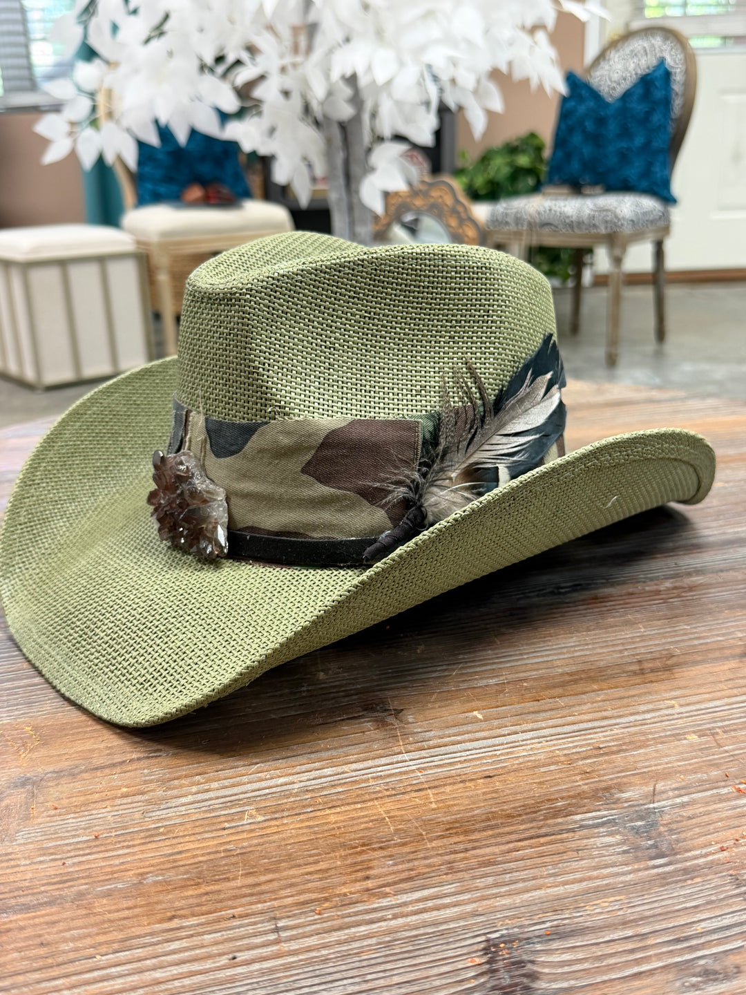 The Wild Terrian Smoky Quartz Boho Cowboy Hat
