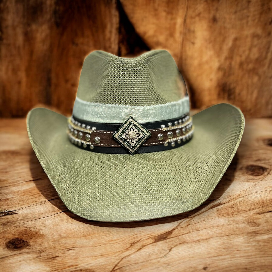 The Olive Cowboy Western Boho Hat
