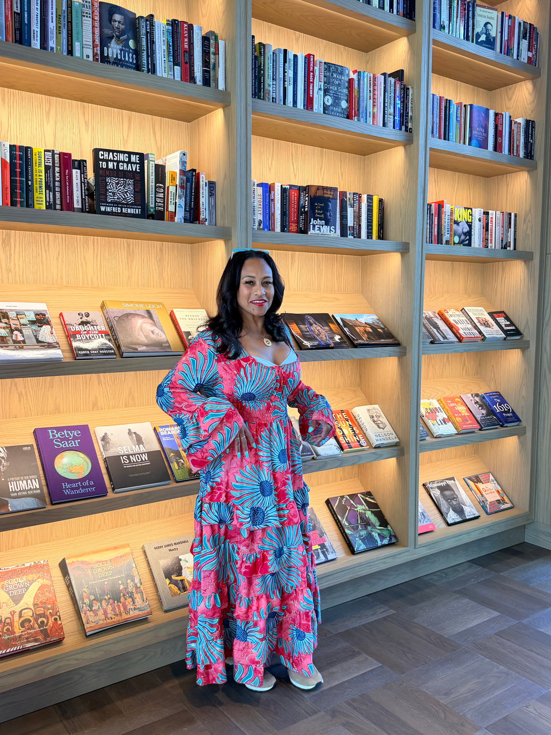 The Coral Mirage Silk Designer Dress