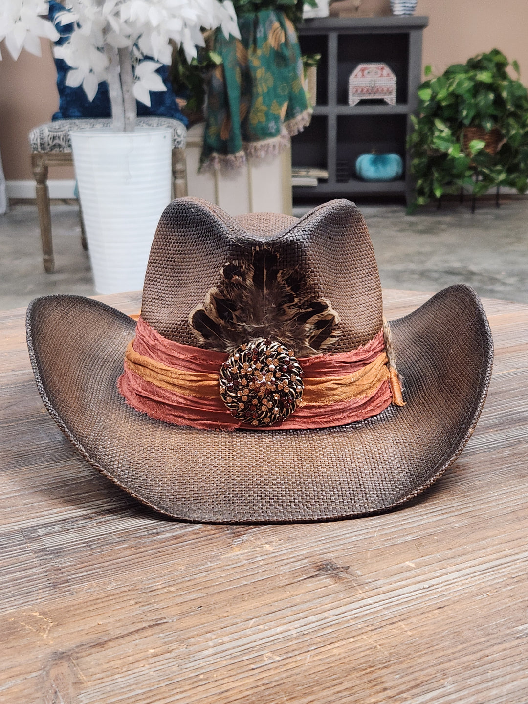 The Golden Dusk Luxe Cowboy Hat - 809