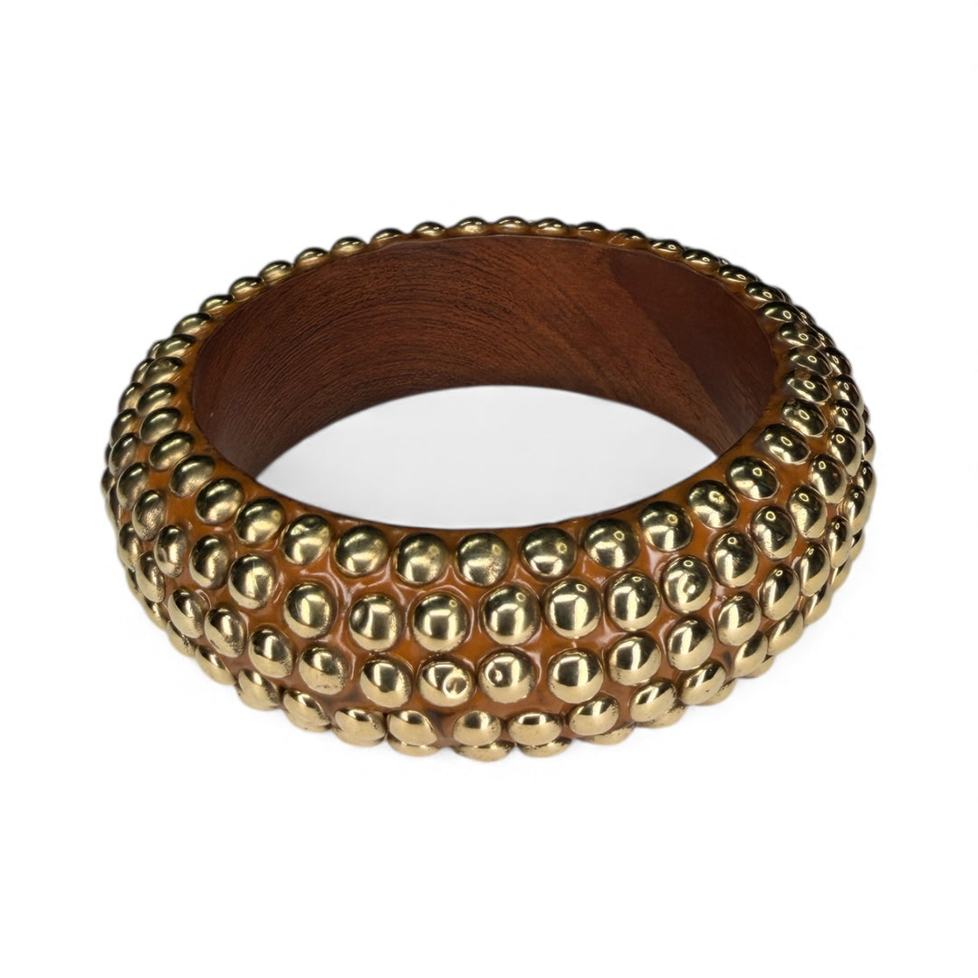 The Wood Studded Bangle Collection
