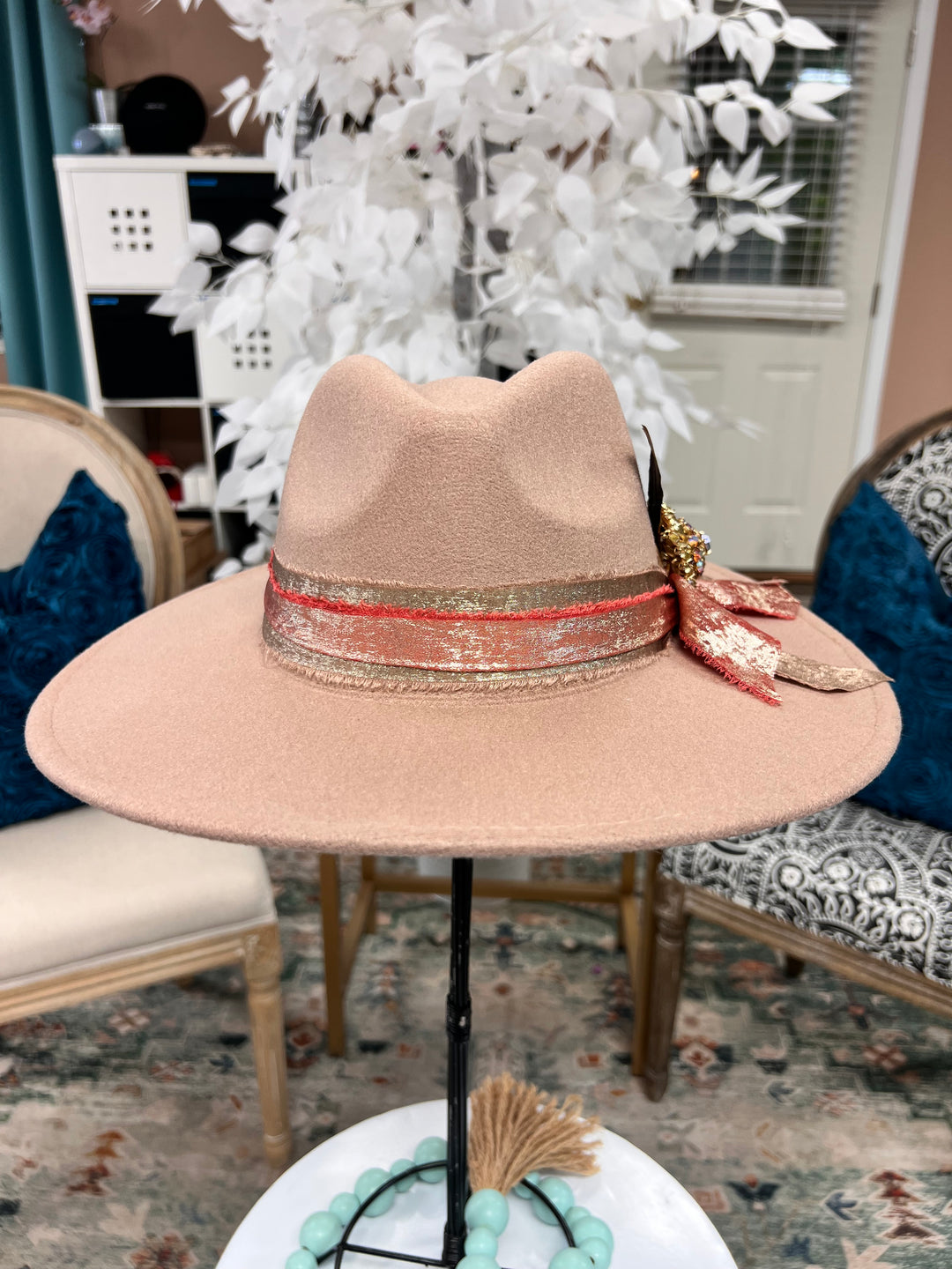 The Golden Horizon Boho Fedora Hat