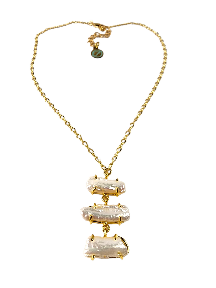 The Zoe Geniune Pearl Necklace