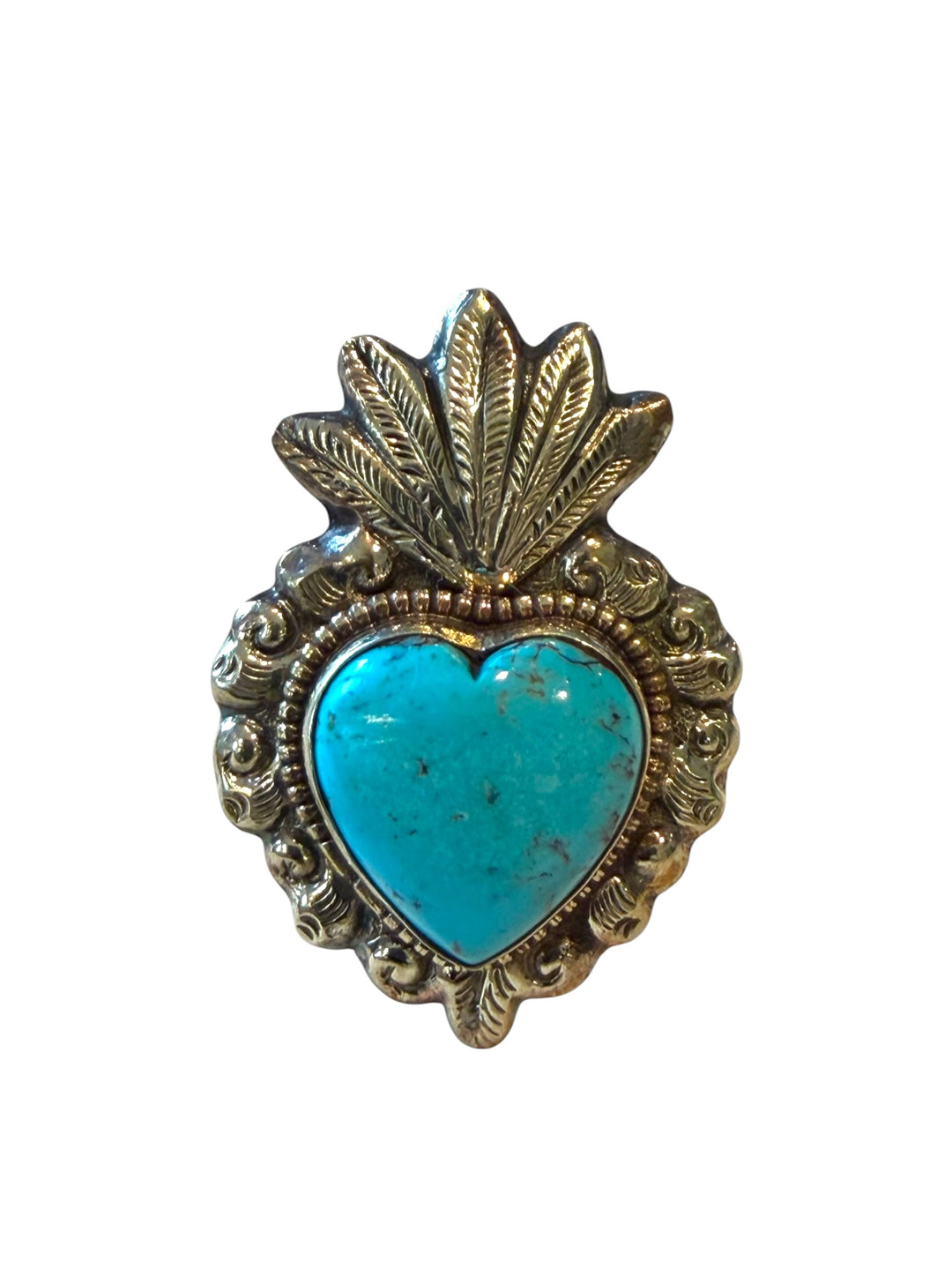 The Free Spirit Real Turquoise Statement Ring-577