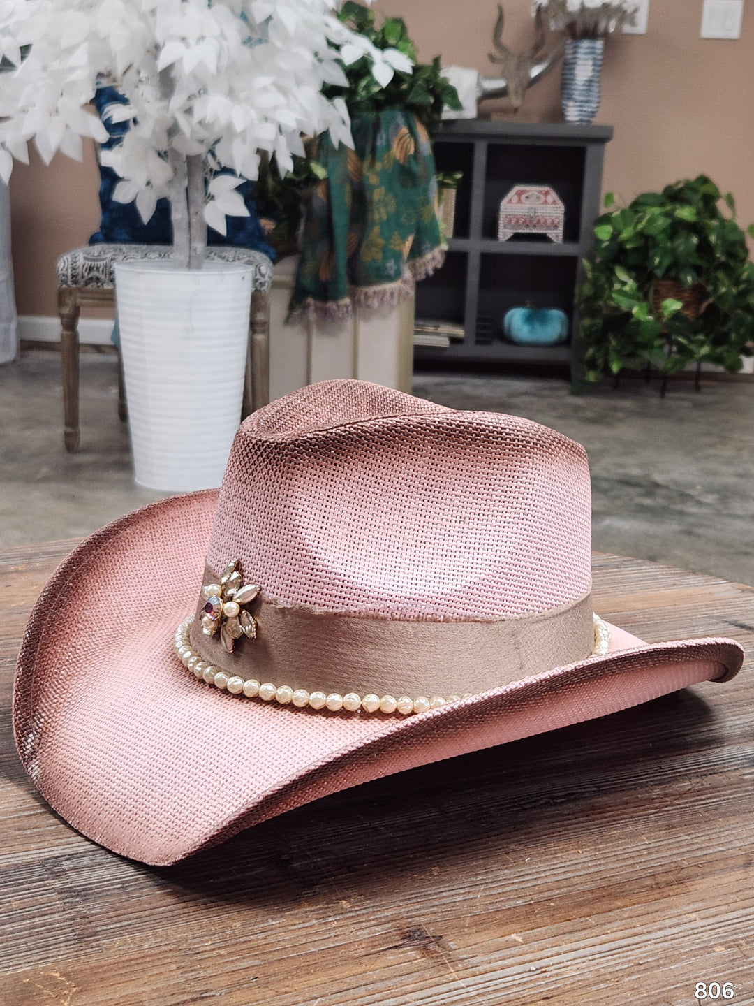 The Blush Pearl Bella Cowboy Hat - 806