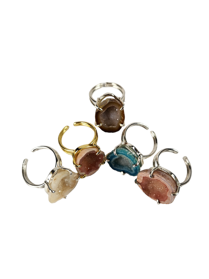The Nara Druzy Ring Collection