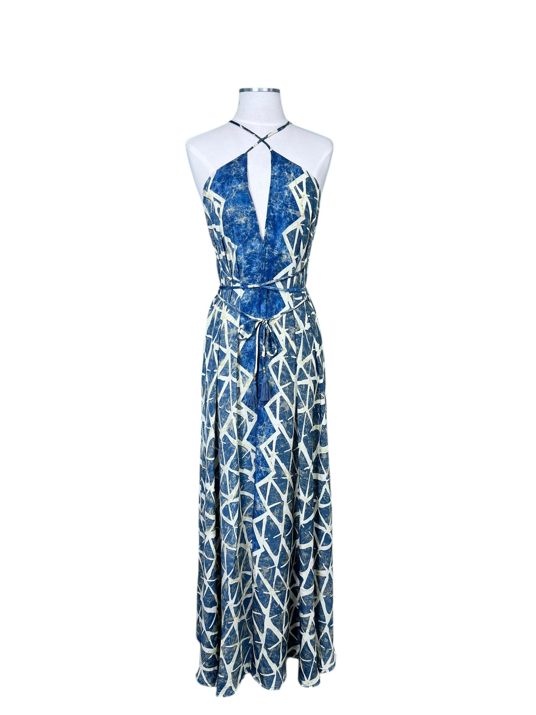 The Denim Ocean Tide Silk Kimono Dream Duster Dress Set